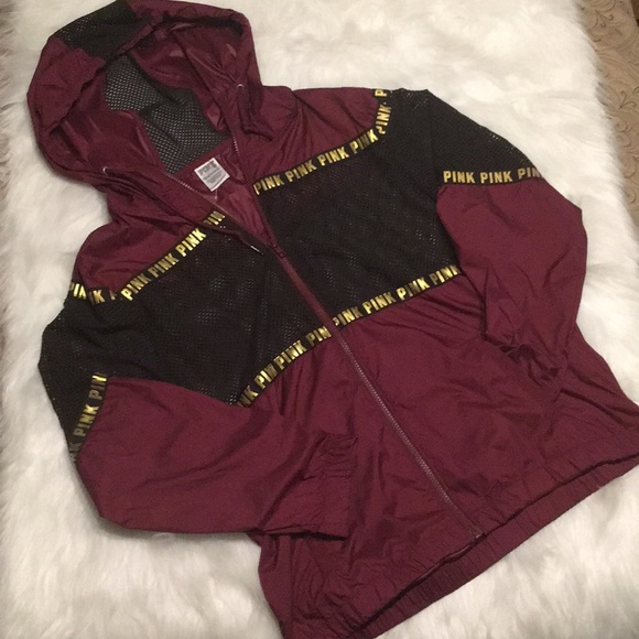 pink mesh windbreaker